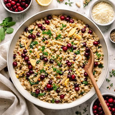 Image of Cranberry Roasted Garlic Risotto