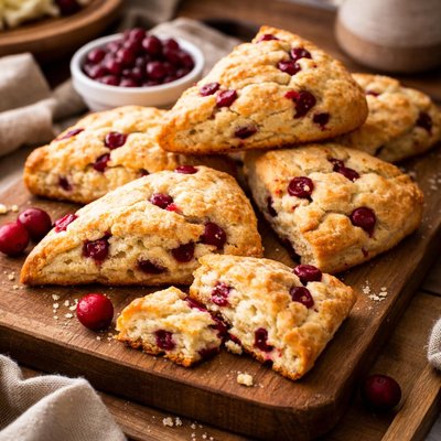 Image of Vegan Cranberry Scones