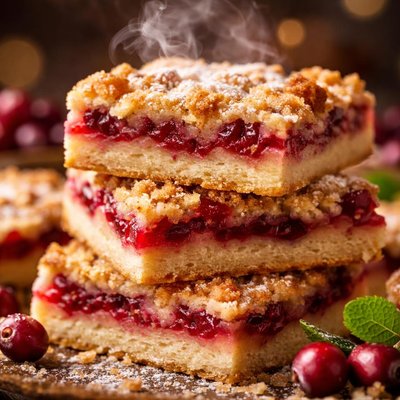 Image of Cranberry Shortbread Bars