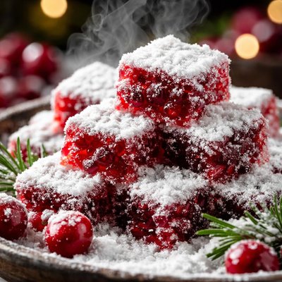 Image of Cranberry Snow Candy