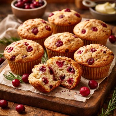 Image of Cranberry Sour Cream Muffins