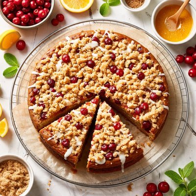 Image of Cranberry Streusel Cake