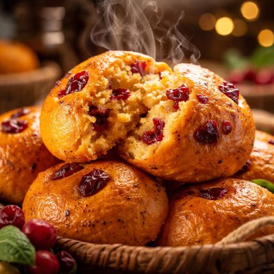 Image of Cranberry Sweet Potato Buns