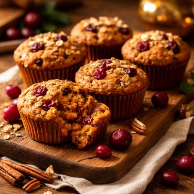 Image of Cranberry Sweet Potato Muffins