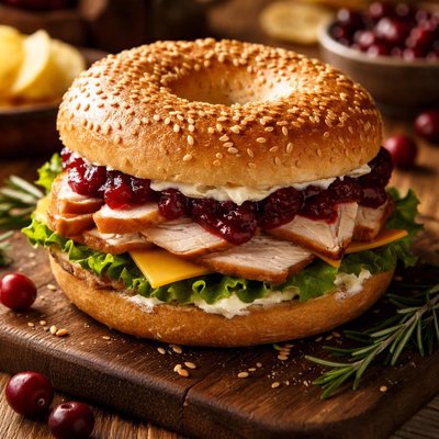 Image of Cranberry Turkey Bagel