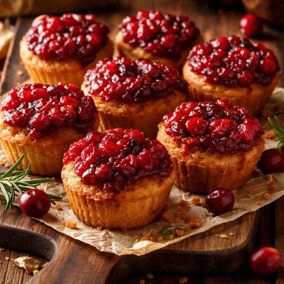 Image of Cranberry Upside Down Muffins