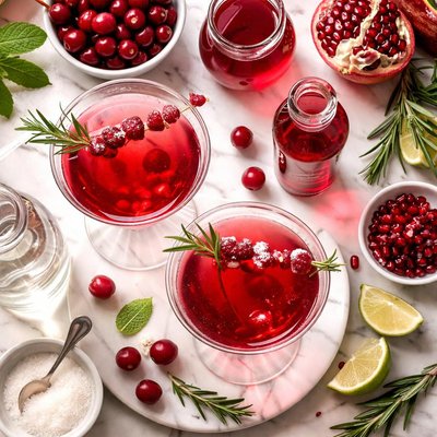 Image of Cranberry Vodka Pama Martini