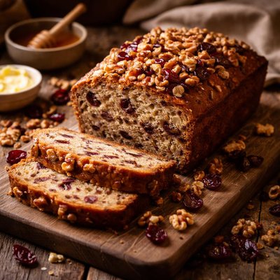 Image of Cranberry Walnut Banana Bread