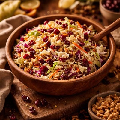 Image of Cranberry Walnut Cabbage Coleslaw