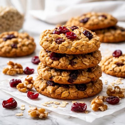 Image of Cranberry Walnut Oatmeal Cookies