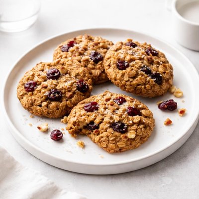 Image of Cranberry Walnut Oatmeal Cookies Vegan Gluten Free