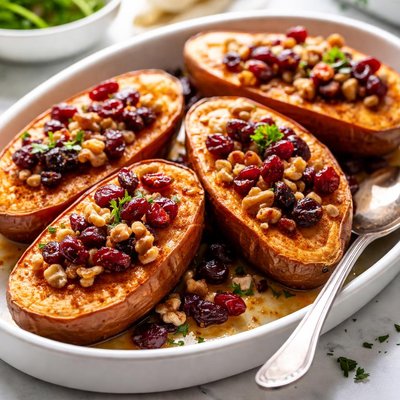 Image of Cranberry Walnut Sweet Potatoes