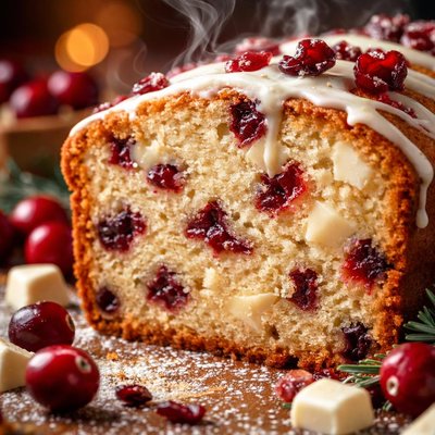 Image of Cranberry White Chocolate Pound Cake