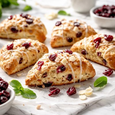 Image of Cranberry White Chocolate Scones