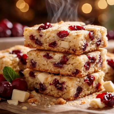 Image of Cranberry White Chocolate Shortbread