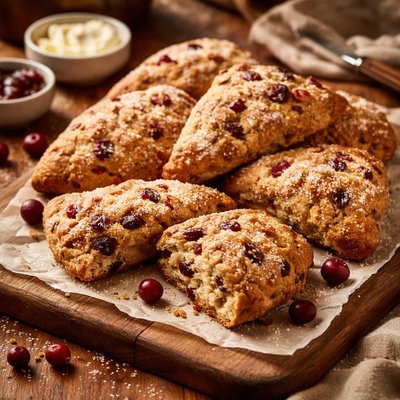 Image of Cranberry Whole Wheat Scones Diabetic Friendly