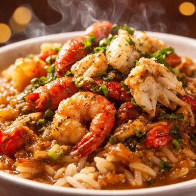 Image of Crawfish Shrimp and Lump Crabmeat Etouffee