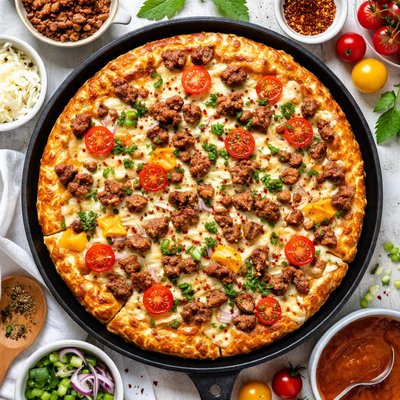 Image of Crazy Crust Sausage Pizza Not with Bisquick