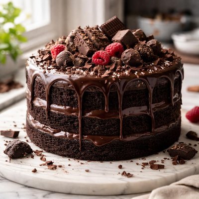 Image of Crazy Dark Chocolate Cake