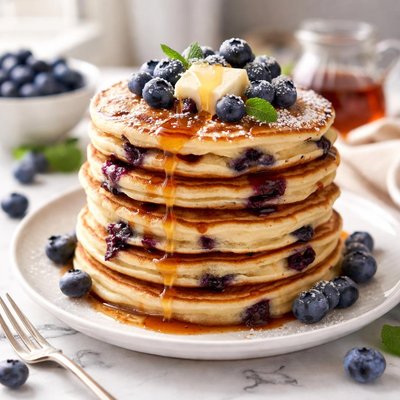 Image of Crazy Delicious Blueberry Pancakes