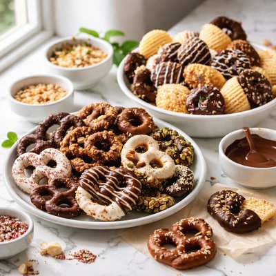 Image of Crazy Dipped Pretzels and Chips