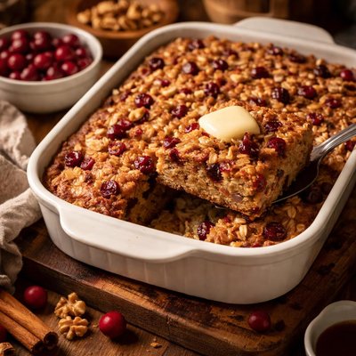Image of Crazy Good Cranberry Baked Oatmeal