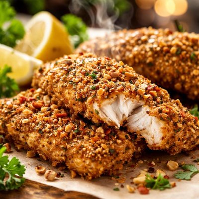 Image of Crazy Oven Fried Fish Filets Nutty That Is