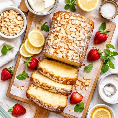 Image of Cream Cheese Almond Pound Cake