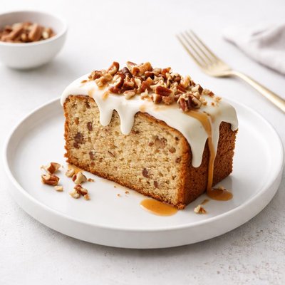Image of Cream Cheese Bourbon Pecan Pound Cake
