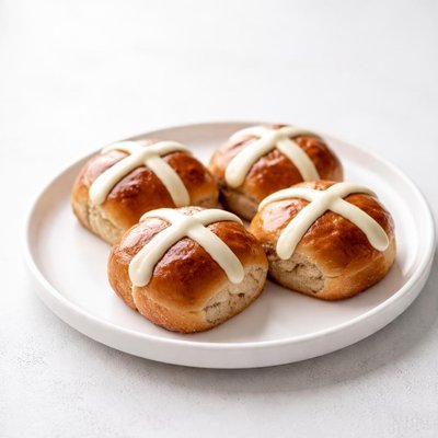 Image of Cream Cheese Crosses Icing for Hot Cross Buns