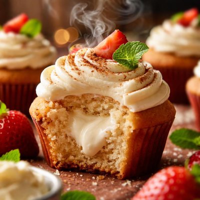 Image of Cream Cheese Filled Cupcakes