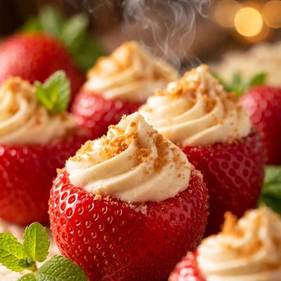 Image of Cream Cheese Filled Strawberries