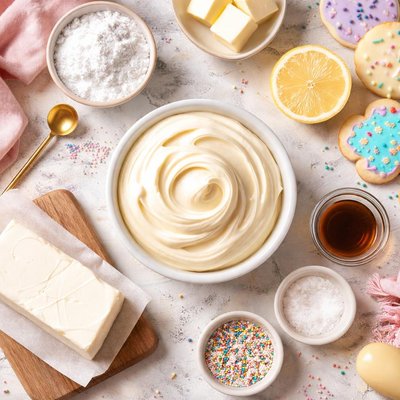 Image of Cream Cheese Frosting Icing for Cookies