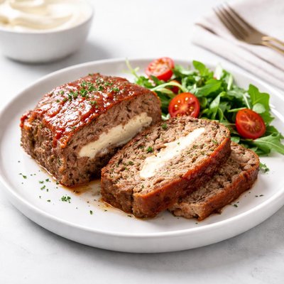 Image of Cream Cheese Meatloaf Low Carb