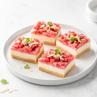 Image of Cream Cheese Rhubarb Bars
