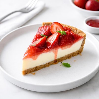 Image of Cream Cheese Strawberry Pie