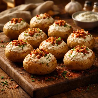 Image of Cream Cheese Stuffed New Potatoes