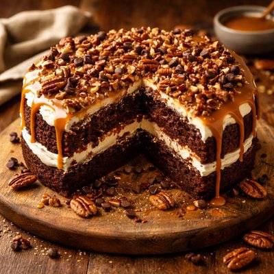 Image of Cream Cheese Turtle Cake