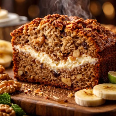 Image of Cream Cheese Walnut Banana Bread