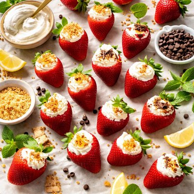 Image of Cream Filled Strawberries