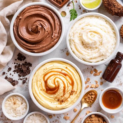 Image of Cream Fillings for Cake Roll Chocolate Coconut Butterscotch