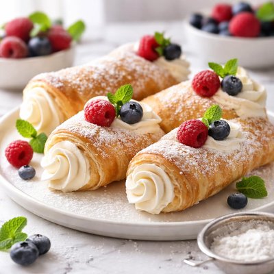 Image of Cuernitos de crema sin lácteos