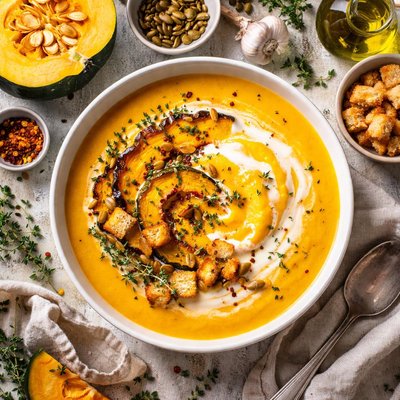 Image of Cream of Acorn Squash Soup