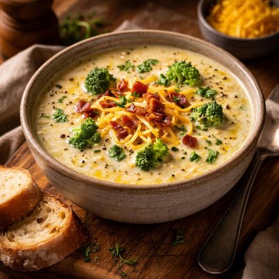 Image of Cream of Broccoli and Cheddar Soup