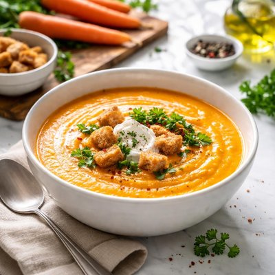 Image of Cream of Carrot Soup Porkkanasosekeitto