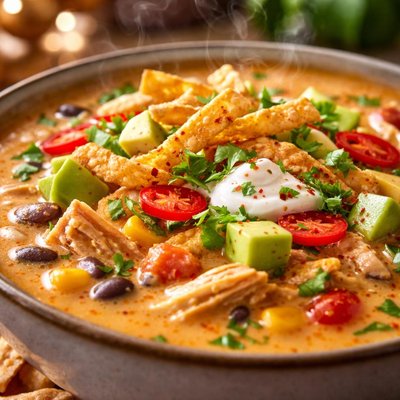Image of Cream of Chicken Tortilla Soup