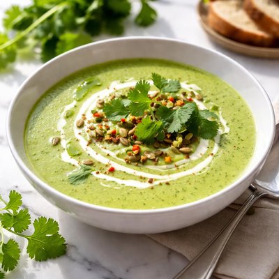 Image of Cream of Cilantro Soup Crema De Cilantro