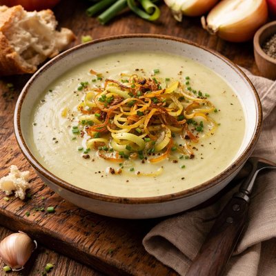 Image of Cream of Leek Soup with Onions