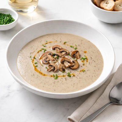 Image of Cream of Mushroom Soup with Sherry