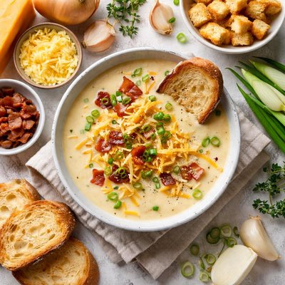 Image of Cream of Onion and Cheese Soup